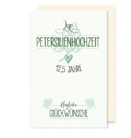Petersilienhochzeit Karte