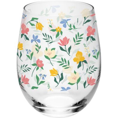 Trinkglas Motiv Garten Glück