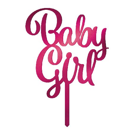 Kuchendekoration aus Acryl û Baby Girl