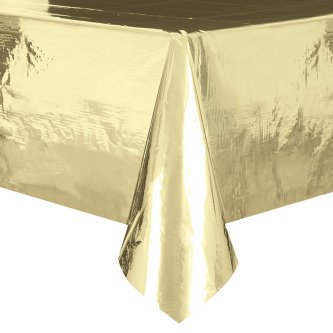 PVC Tischdecke Gold glänzend