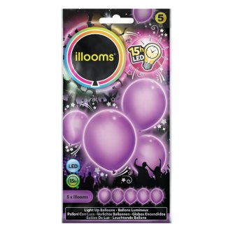 Latex Luftballons LED, lila