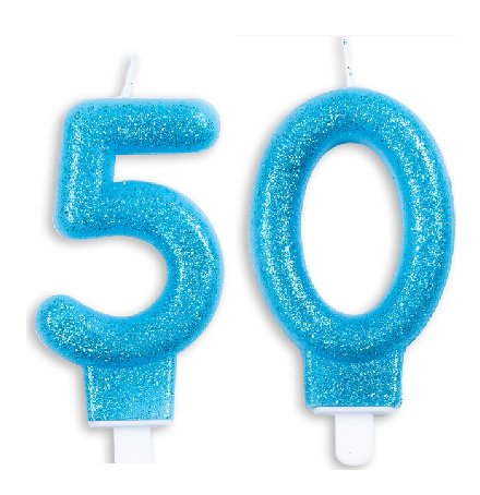 Tortenkerze zum 50.Geburtstag Tortenkerze zum 50.Geburtstag