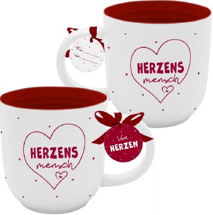 Kaffeebecher / Tasse Herzensmensch Kaffeebecher / Tasse Herzensmensch