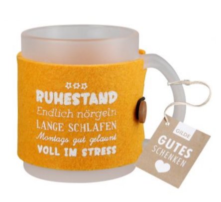 Becher zur Rente / Ruhestand