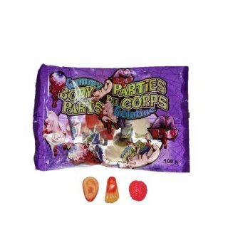 Fruchtgummi Zombie Körperteile, 120g