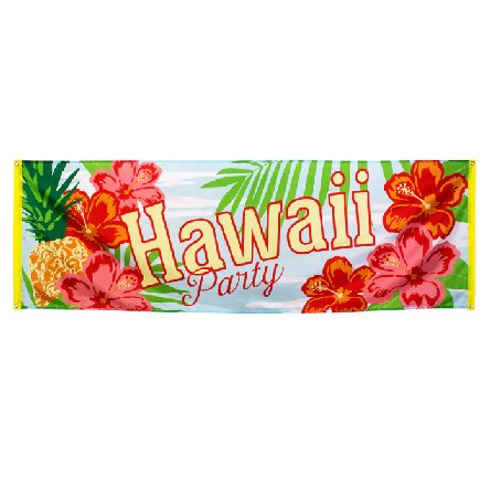 Banner Hawaii party, 74 x 220 cm Banner Hawaii party, 74 x 220 cm