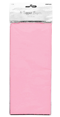 Seidenpapier, rosa  - 5 Bögen