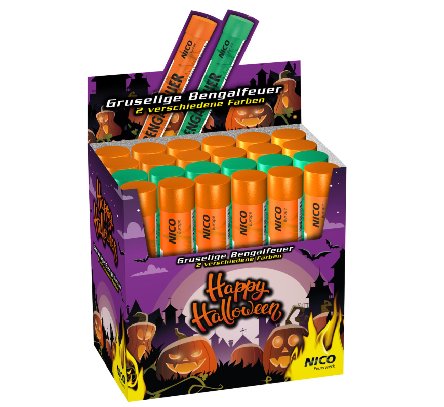 Happy Halloween Bengalfeuer, 1 Stück
