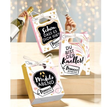 Geschenktütchen mit Prosecco