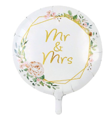 Folienballon Hochzeit Mr. & Mrs.