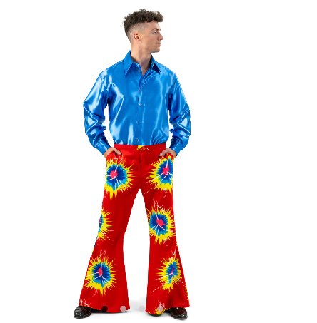 Männer Retrohose mit Schlag, 52/54