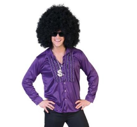 Rüschenhemd lila, Gr. 52/54 Rüschenhemd lila, Gr. 52/54