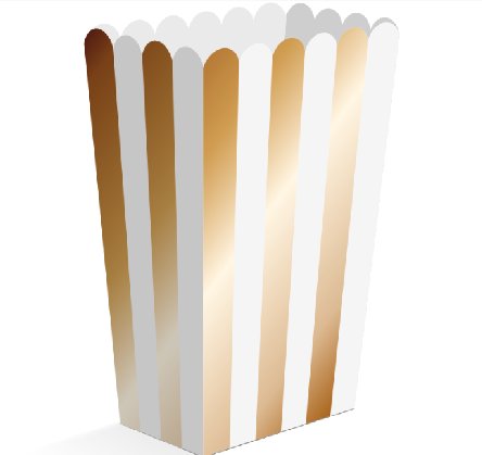 Snackboxen gold/gestreift, 8 Stück Snackboxen gold/gestreift, 8 Stück