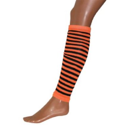 Beinstulpen schwarz/orange