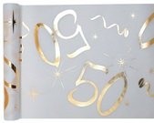 Tischläufer 50. Geburtstag, gold