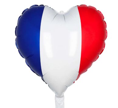 Folienballon Herz Frankreich