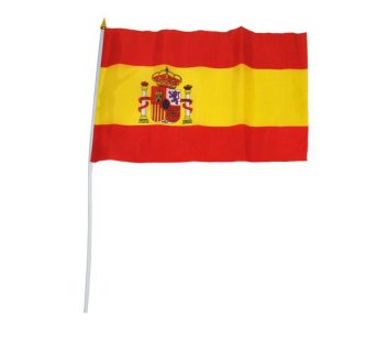 Spanien Fahne am Stab