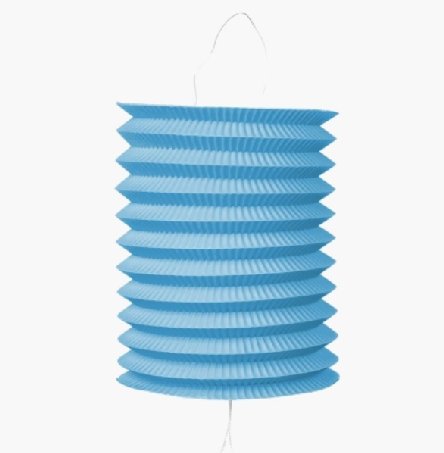 Papierlaterne Baby blau, 1 Stück