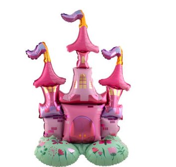 Stehender Folienballon - Prinzessin Schloss