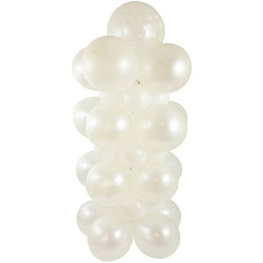 Weiße Ballonsäule, 130 cm