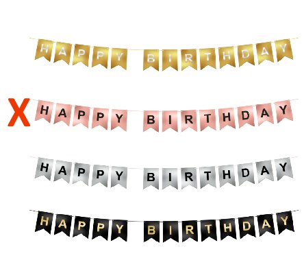 Geburtstag Girlande in rosegold, 3m Geburtstag Girlande in rosegold, 3m
