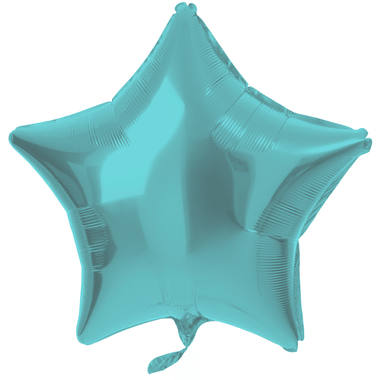 Folienballon Stern Pastell Aqua