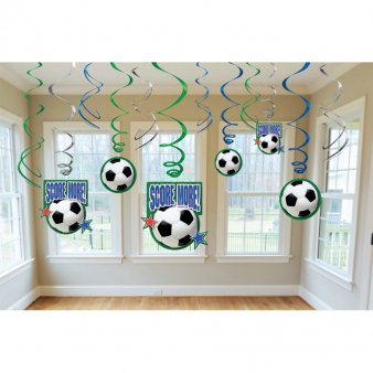 Fußball Soccer Swirl Decoration