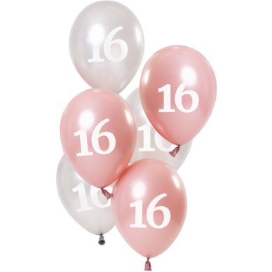 Ballons Glossy Pink 16 Jahre
