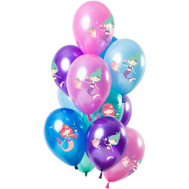 Ballons Meerjungfrau, 12 Stück