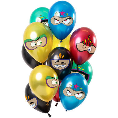 Ballons Superhelden, 12 Stück