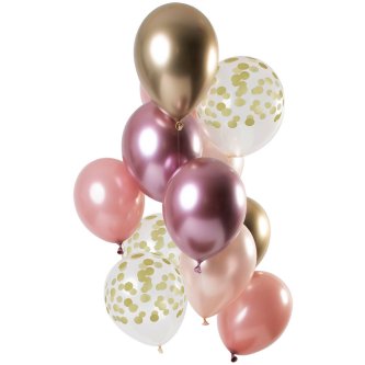 Ballons Golden Blush 30cm - 12 Stück