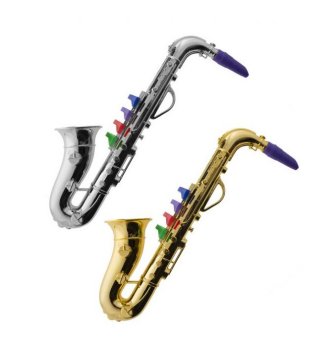 Saxophon, silber