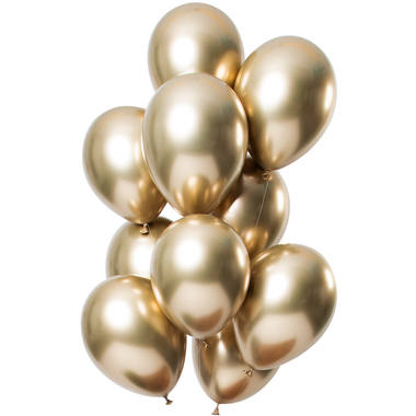 Glossy Gold Ballons - 100 Stück, 33 cm