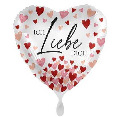 Ich liebe Dich Herzballon