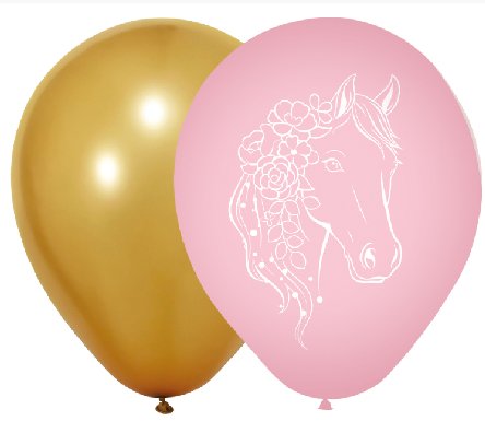 Latexballons Pferde, 8 Stück -30 cm