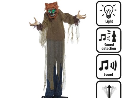 Animierter Halloween Wolf, 160 cm