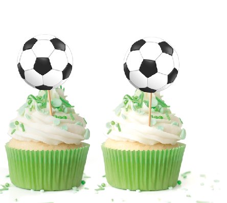 Fußball Party Picker, 12 Stück Fußball Party Picker, 12 Stück