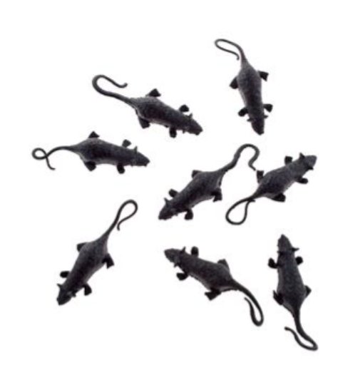 Schwarze Mäuse, 8 Stück