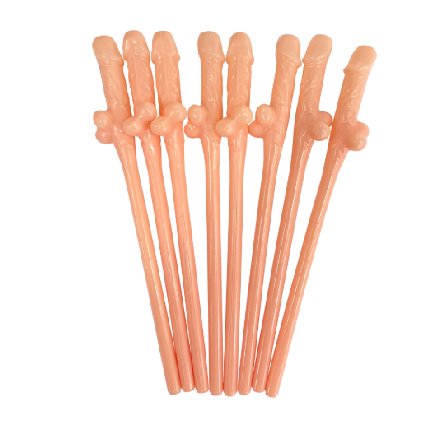 Penis Strohhalme, 8 Stück