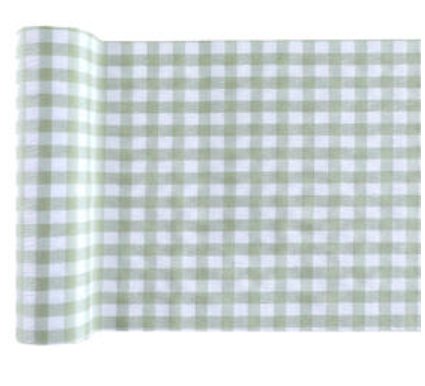 Tischläufer Karo Vichy Vert grün, 3m Tischläufer Karo Vichy Vert grün, 3m