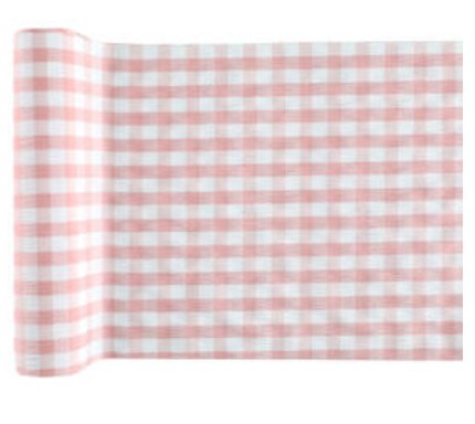 	Tischläufer Karo Vichy Rose, 3m