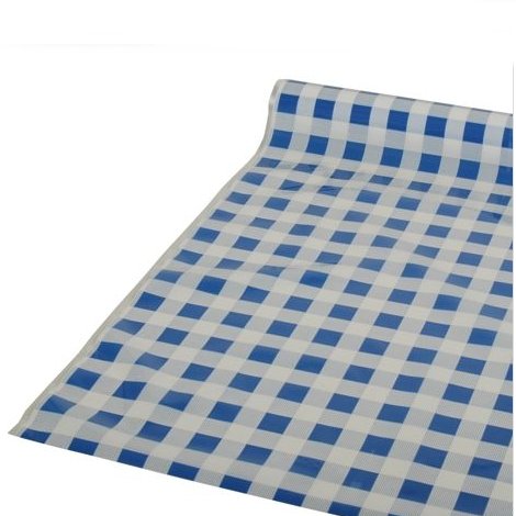 Tischdecke aus Folie, blau 50 m x 80 cm