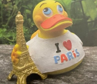 Ente I love Paris Duck