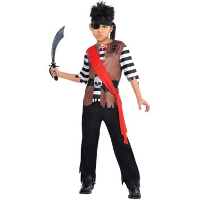 Teenagerkostüm Piraten Kostüm, 4-6 Jahre