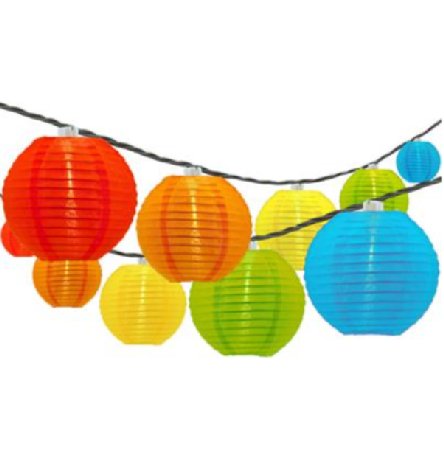 LED Lichterkette Lampions, bunt LED Lichterkette Lampions, bunt