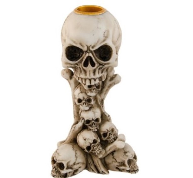 Kerzenhalter Totenkopf