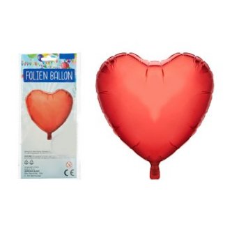 Folienballon Herz, rot , 60cm