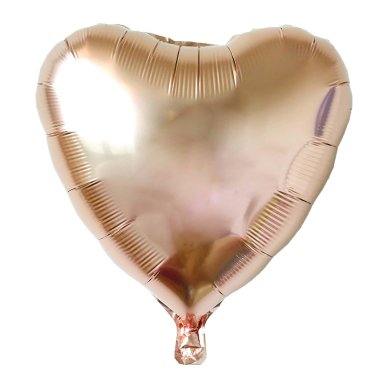 Folienballon Herz, rosegold , 60cm