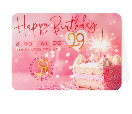 Glückwunschkarte zum Geburtstag Glückwunschkarte zum Geburtstag