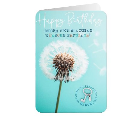Glückwunschkarte zum Geburtstag